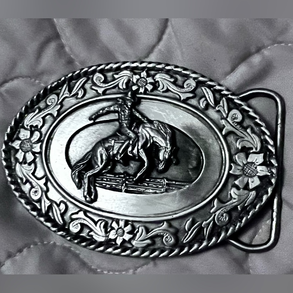 1985 Sishiyou Buckle Co. Western Belt Buckle Vintage